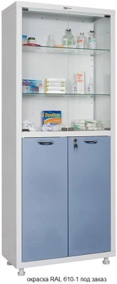 Шкаф медицинский металлический Hilfe МД 2 1670/SG Шкаф медицинский металлический Hilfe МД 2 1670/SG